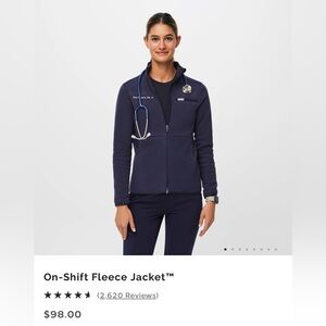 Figs On-shift fleece jacket